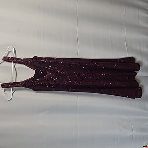 Laundry by Shelli Segal Wine Sequined Formal Dress Sz 10 NWT